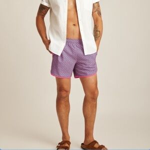 Bonobos Blue and Pink Patterned Swim Shorts. Smoke free and pet free home.